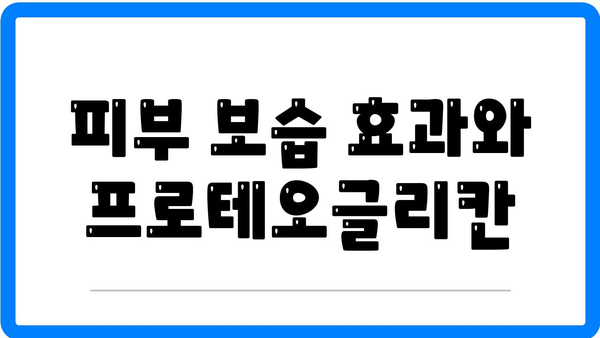 프로테오글리칸 효능 완벽 가이드 - 건강과 피부에 미치는 영향은? | 프로테오글리칸, 효능, 건강 정보