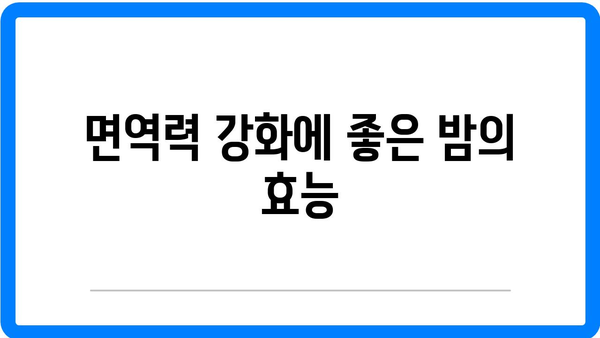 밤 효능 및 영양소 분석과 부작용 총정리 | 건강, 슈퍼푸드, 영양 정보