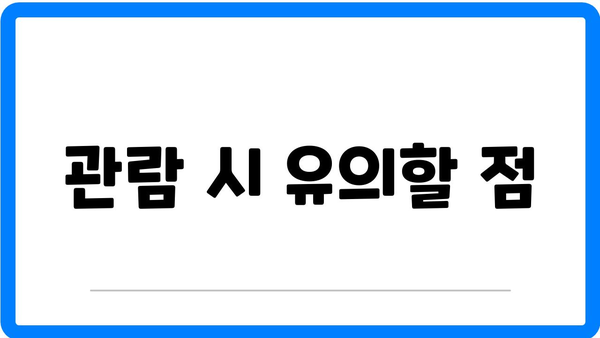 창극 공연 관람의 팁