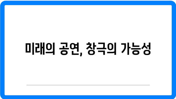 창극, 다가오는 미래의 예술