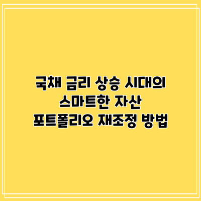 국채 금리 상승 시대의 스마트한 자산 포트폴리오 재조정 방법