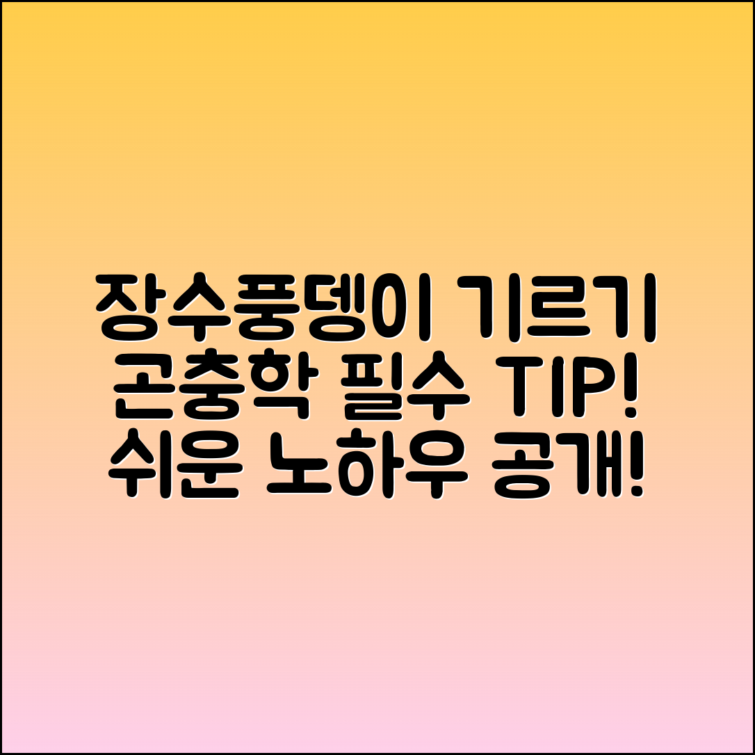 장수풍뎅이 키우기: 곤충학의 필수 정보와 팁