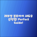 레브쌍 블루아이섀도우 선택 가이드